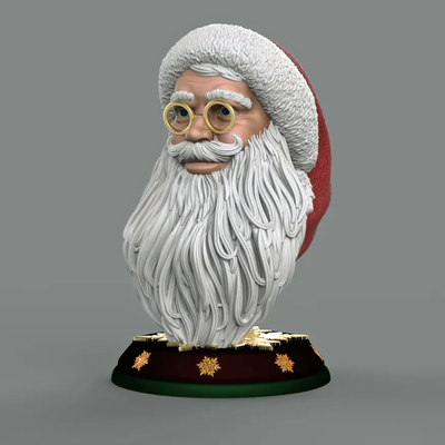 Santa Claus Bust | 3D Printer Model Files