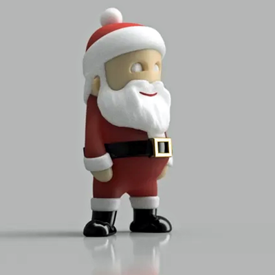 Santa Claus Mini Figure | 3D Printer Model Files