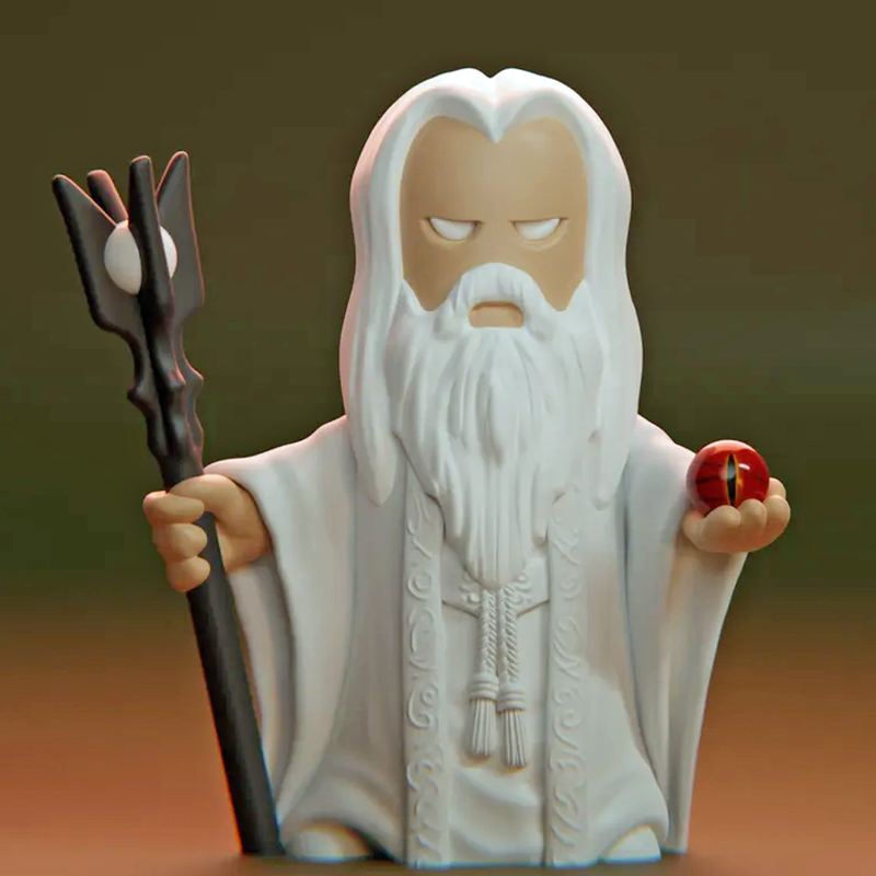 Saruman Mini Figure | 3D Printer Model Files