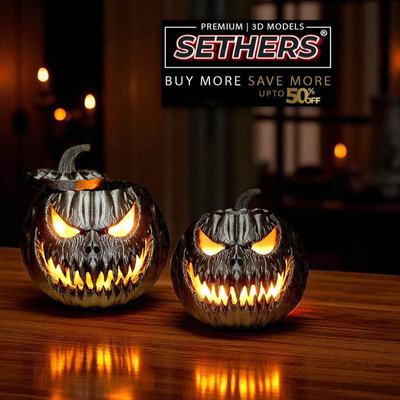 jack-o’-lantern Tea Light | Halloween Pumpkin | 3D Printer Models