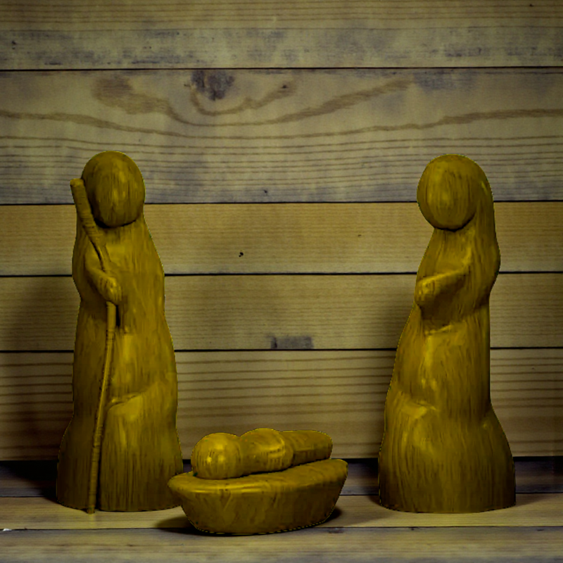 Modern Christmas Nativity Set | Christmas Decor | 3D Printing Models