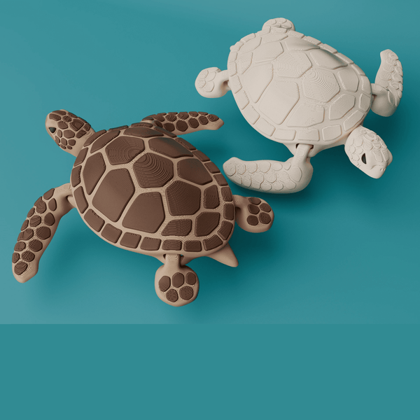 Sea Turtle Articulated | 3D Printer Model Files