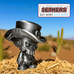 Biker Skeleton Skull Mini | Best 3D Printing Model Files