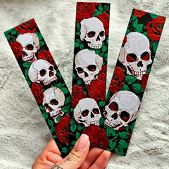 Skull and Roses Bookmark | HueForge 3D Filament Painting Model File