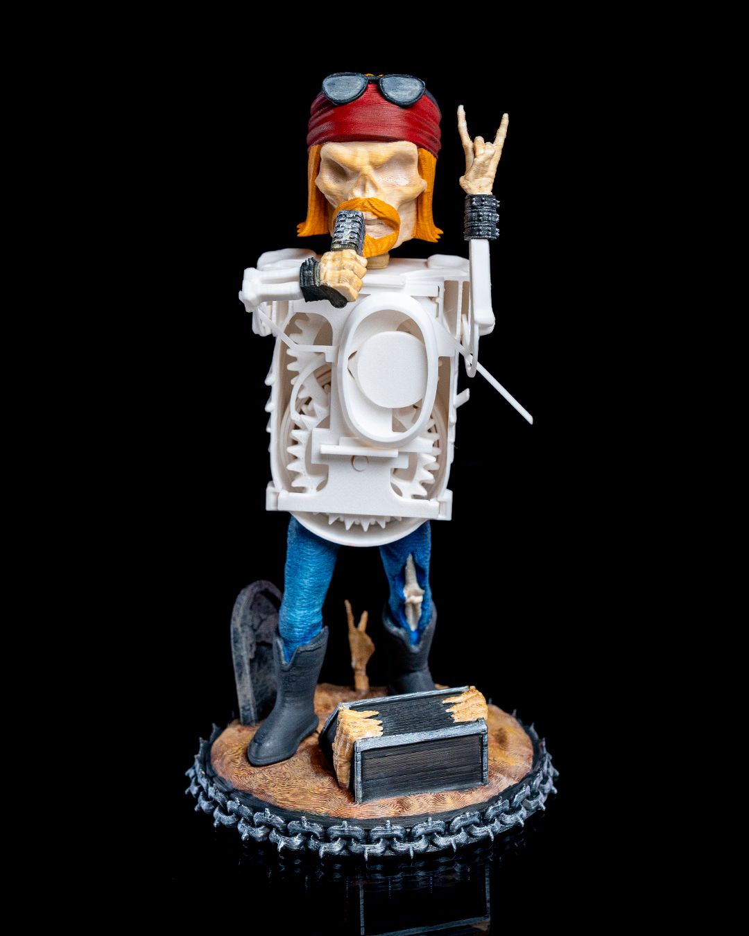 Singer Figure Skull Rock Band Singer Figure | 3D Printer Model Files