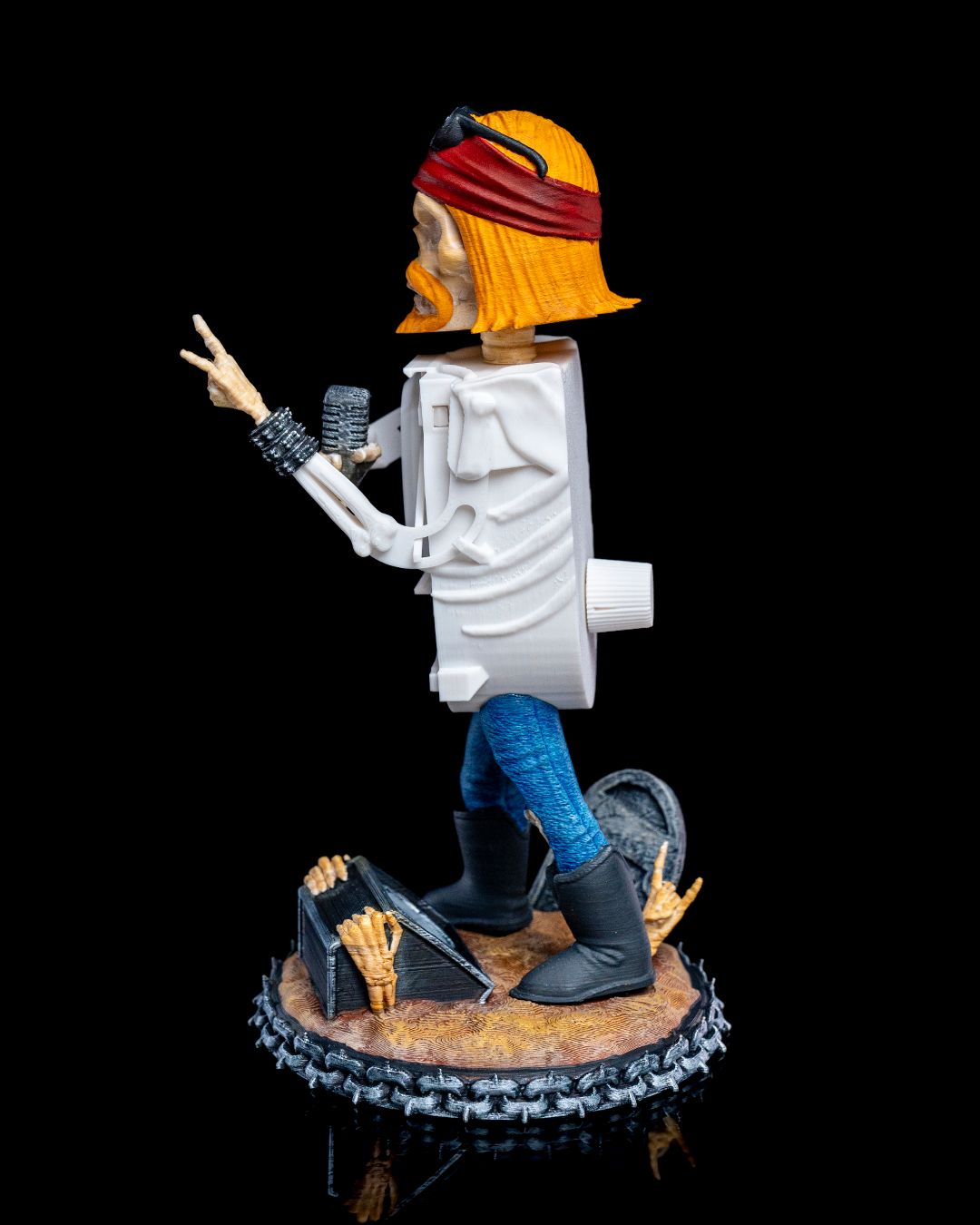 Singer Figure Skull Rock Band Singer Figure | 3D Printer Model Files