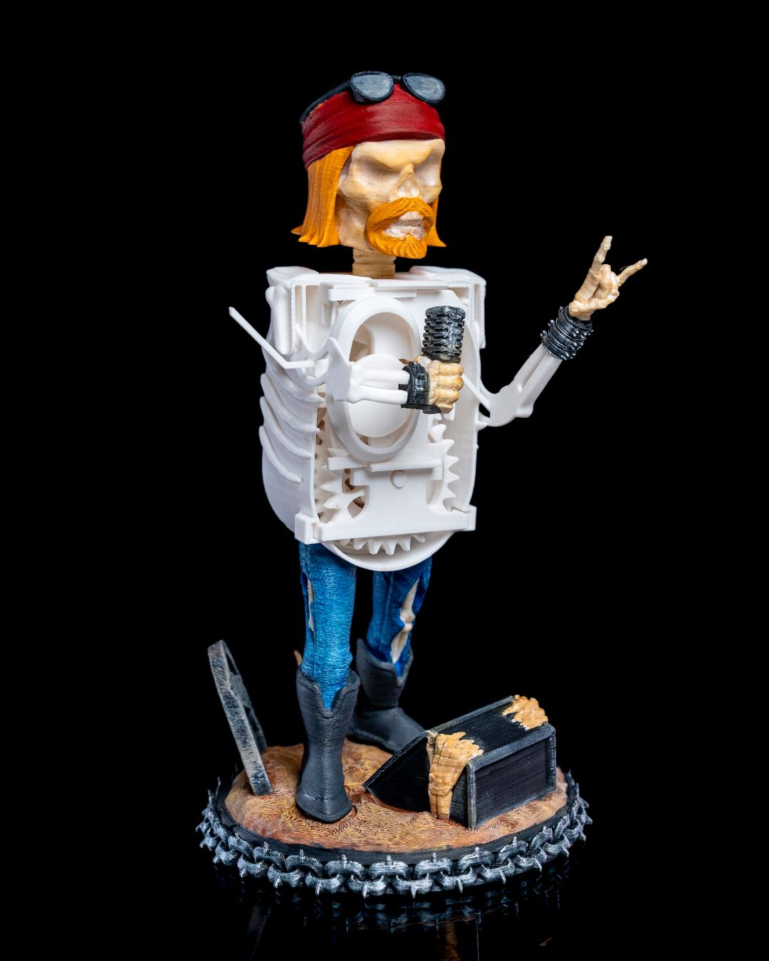 Singer Figure Skull Rock Band Singer Figure | 3D Printer Model Files