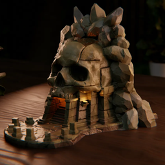 Skull Temple | RPG Dice Tower | 3D Printer Model Files