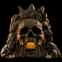 Skull Temple | RPG Dice Tower | 3D Printer Model Files