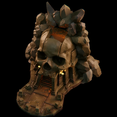 Skull Temple | RPG Dice Tower | 3D Printer Model Files