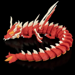 Skyborne Majesty Dragon | Articulated Flexi | 3D Printer Model Files