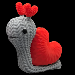 Snail Heart Love | Crochet Knitted | 3D Printer Model Files