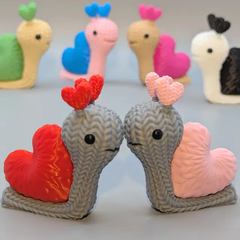 Snail Heart Love | Crochet Knitted | 3D Printer Model Files