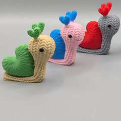 Snail Heart Love | Crochet Knitted | 3D Printer Model Files