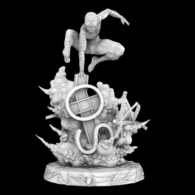 Spiderman Statue | 3D Printer Model Files