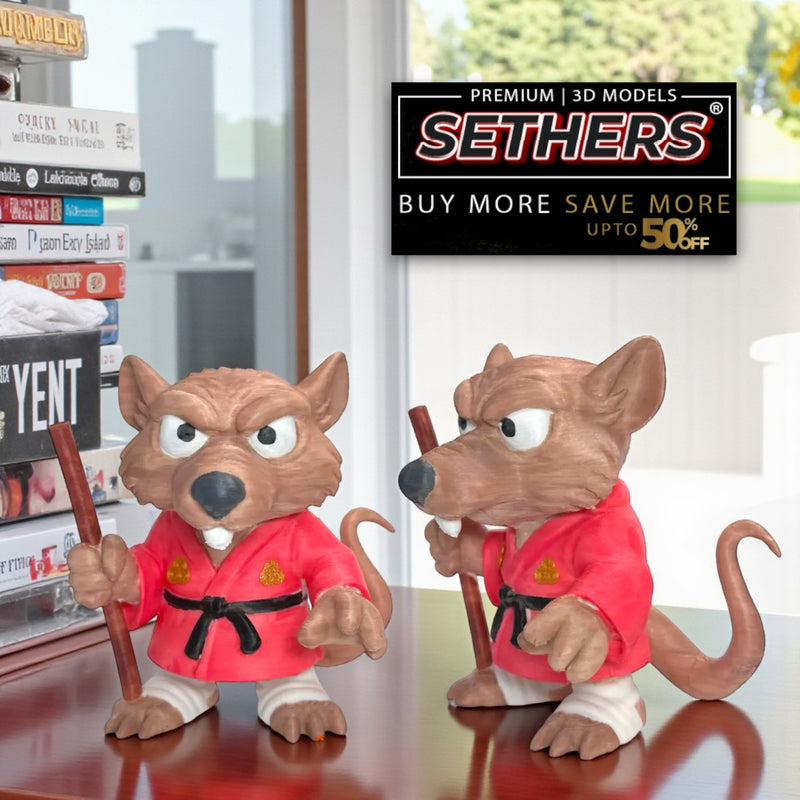 Master Splinter | TMNT Teenage Mutant Ninja Turtles | 3D Printing Models