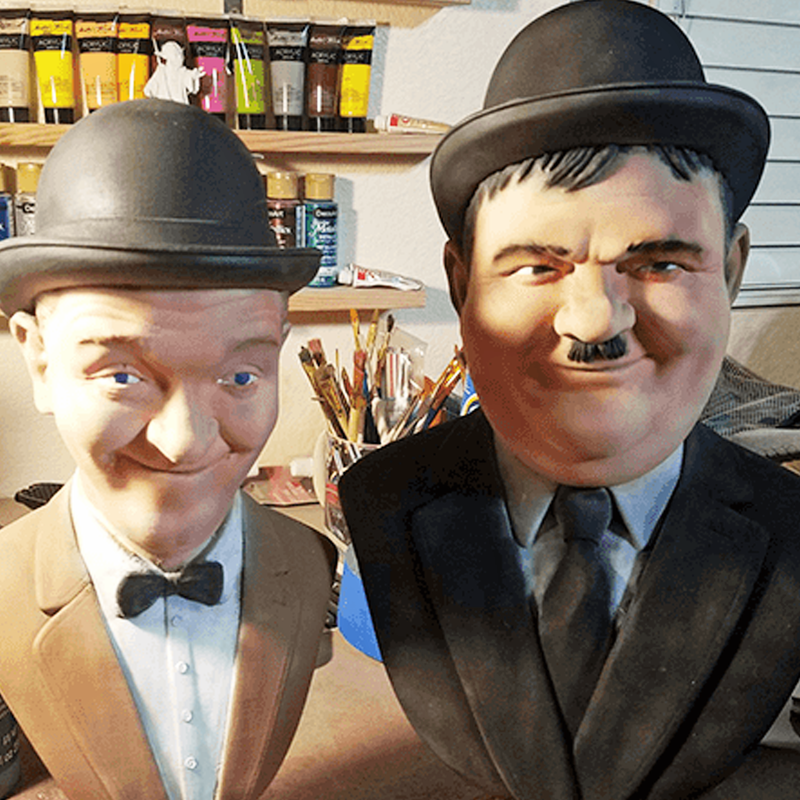 Stan Laurel and Oliver Hardy Bust | 3D Printer Model Files