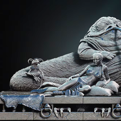 Star Wars Jabba the Hutt Princess Leia Statue | 3D Printer Model Files