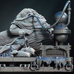 Star Wars Jabba the Hutt Princess Leia Statue | 3D Printer Model Files