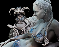 Star Wars Jabba the Hutt Princess Leia Statue | 3D Printer Model Files