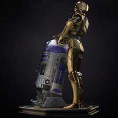 Star Wars R2D2 C3PO Statue | 3D Printer Model Files