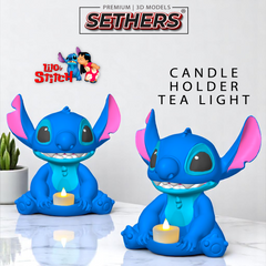 Stitch Tea Light Holder | Lilo and Stitch | 3D Printing Models
