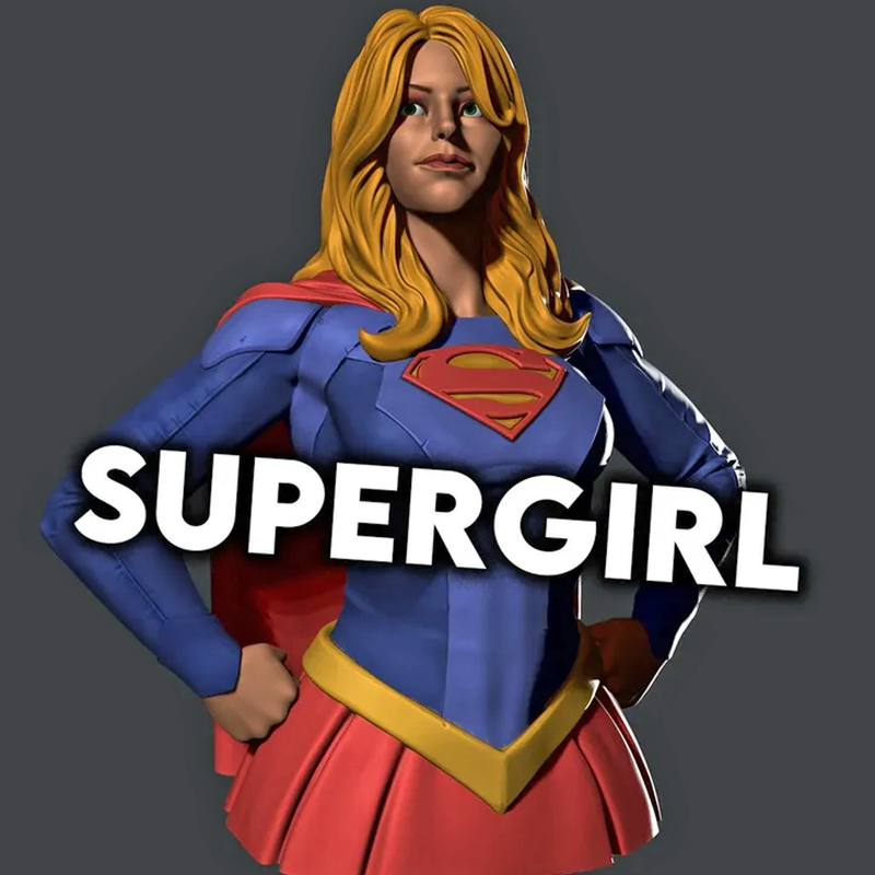 Supergirl Bust | 3D Printer Model Files