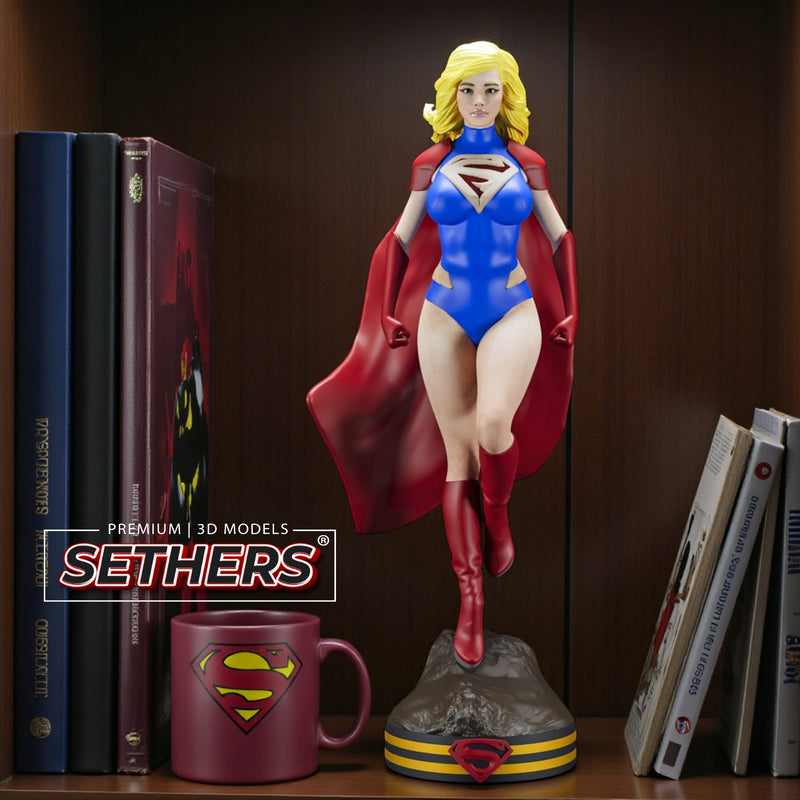 Supergirl Statue | Superman James Gunn | 3D Printing Model Files