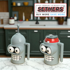 Bender Soda Beverage Can Holder | 3D Printing Model Files