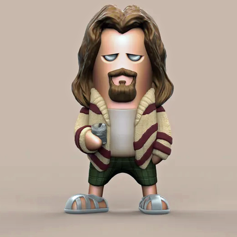 The Dude Mini Figure | The Big Lebowski | 3D Printer Model Files