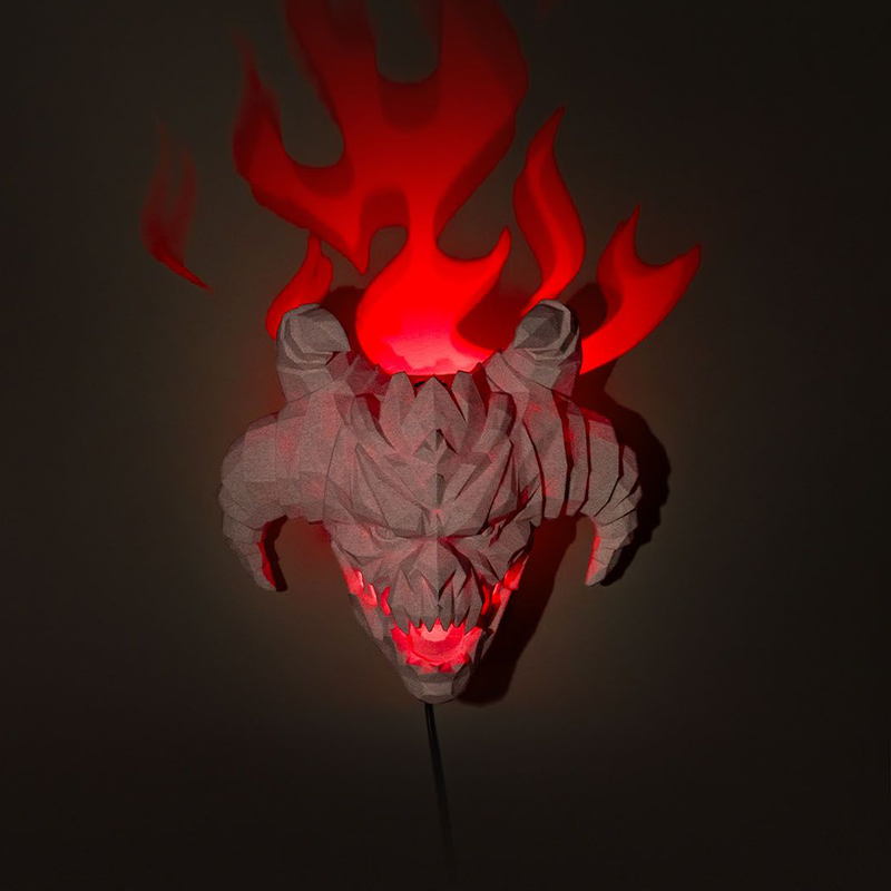 The Fiend Wall Night Light | 3D Printer Model Files