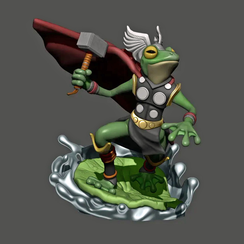 Throng Frog Thor Bust | 3D Printer Model Files