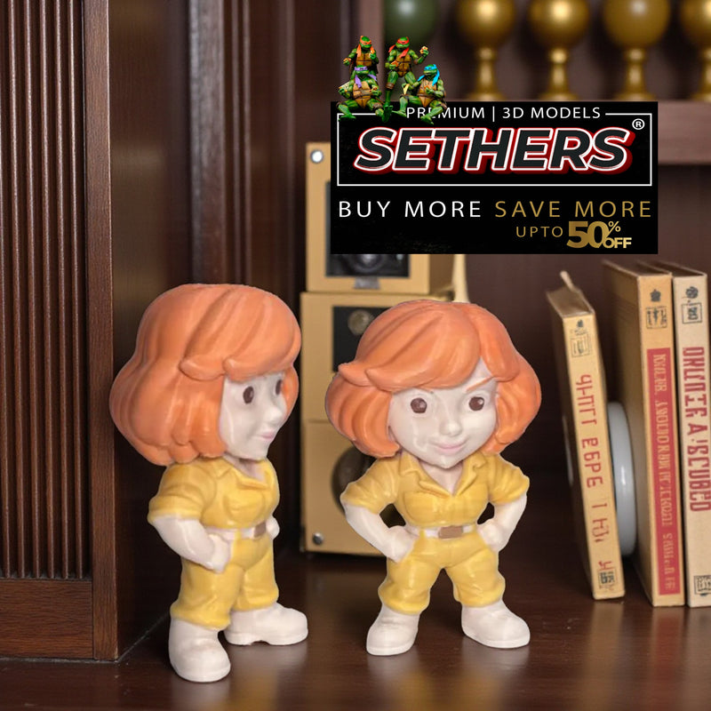April O’Neil | TMNT Teenage Mutant Ninja Turtles | 3D Printing Models