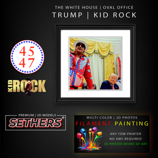 Trump Kid Rock | 3D Photo Filament Painting | 3D...