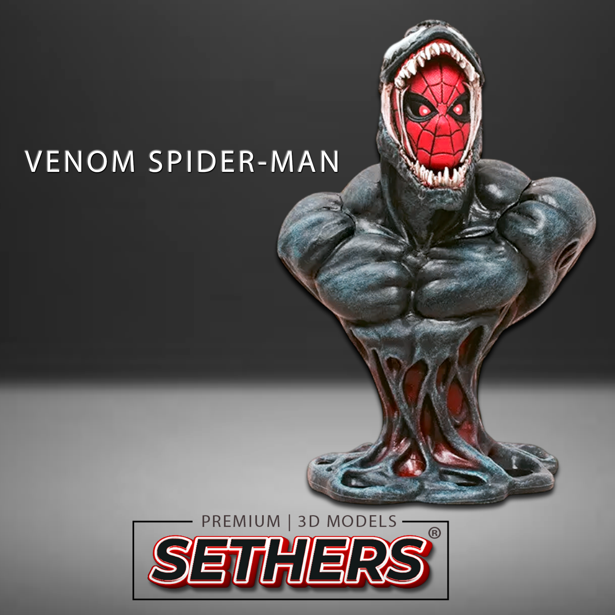 Venom Spidey Bust | Spider-Man Spiderman | 3D Printer Model Files Venom Spidey Bust | Spider-Man Spiderman | 3D Printer Model Files