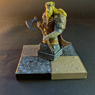 Viking Chess Set with Storage Box | 3D Printer Model Files