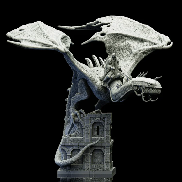 Witch King on Fell Beast | 3D Printer Model Files