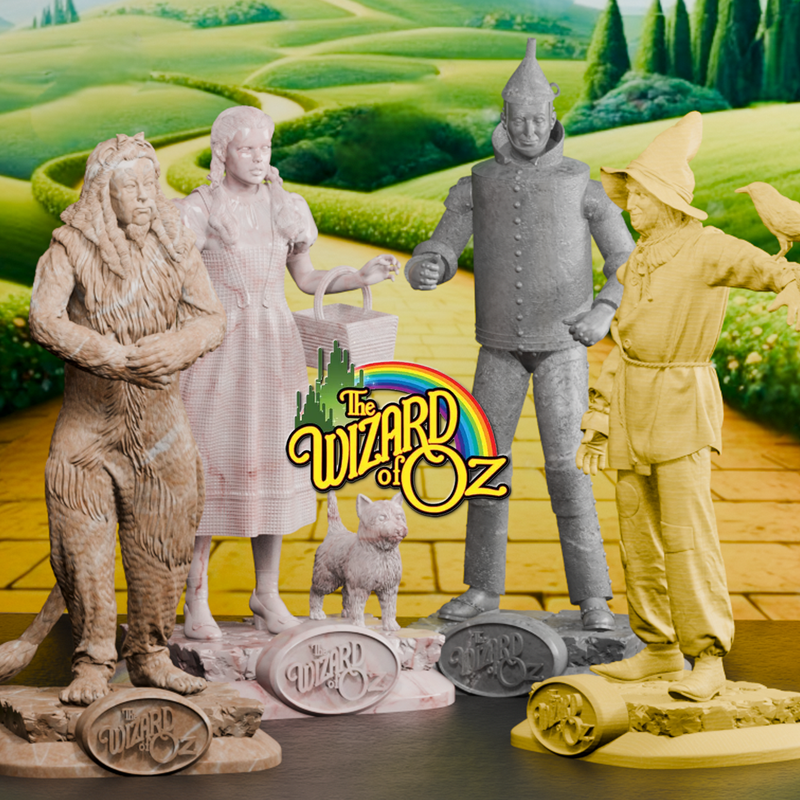 Wizard of Oz | Complete Set of 4 Figures | 3D Printer Model Files