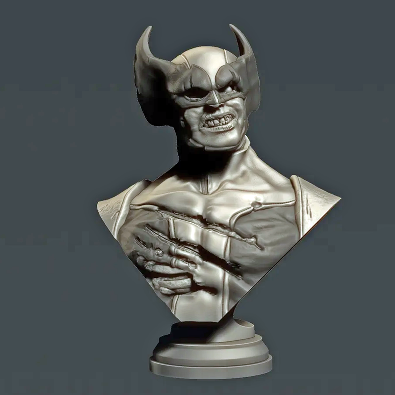 Wolverine Zombie Bust | 3D Printer Model Files