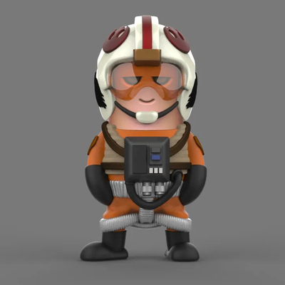 X Wing Pilot Star Wars Mini Figure | 3D Printer Model Files