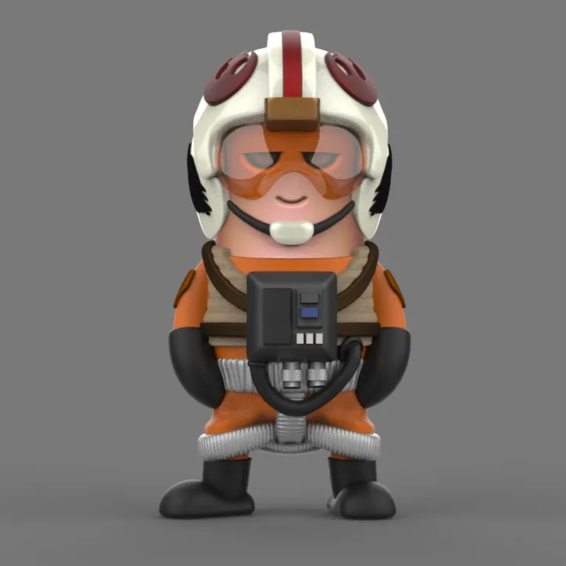 X Wing Pilot Star Wars Mini Figure | 3D Printer Model Files