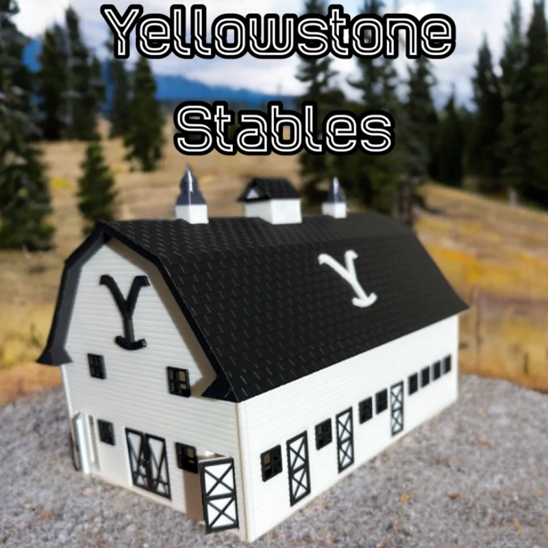 Yellowstone Horse Barn Stable | 3D Printer Model Files