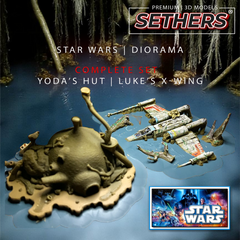 Yoda's Hut in Dagobah | Star Wars | 3D Printing STL Model Files